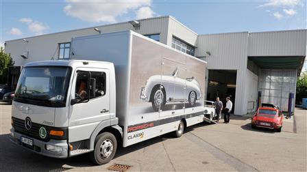 Porsche - Réception de la voiture et dépose des éléments