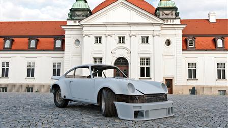 Porsche - Réception de la voiture et dépose des éléments