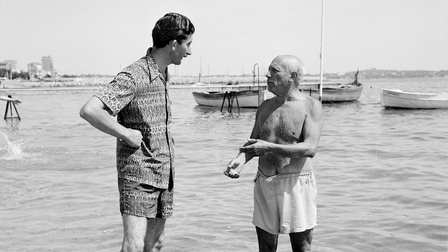 Pablo Picasso (r) and Edward Quinn (l)
