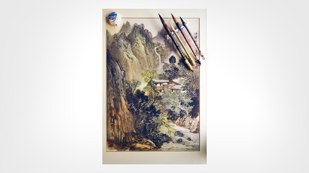Painting of the Huangshan mountains