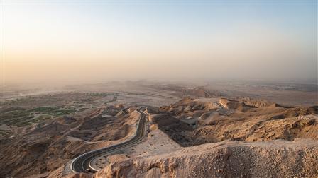 Jebel Hafeet, United Arab Emirates, Bird's-eye view